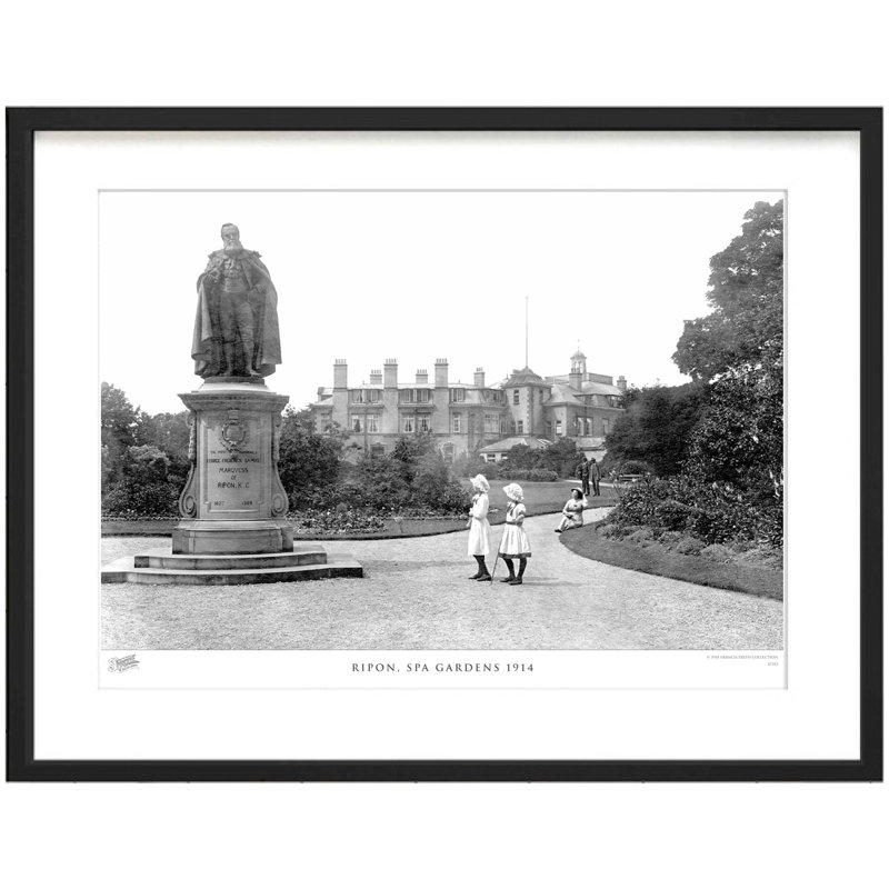 Ripon, Spa Gardens 1914 by Francis Frith - Single Picture Frame Print, 40cm H x 50cm W x 2.3cm D