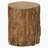 Javeah Tree Stump Stool, Decorative Side Table With Round Tabletop, Concrete End Table With Wood Grain Finish, For Indoors And Outdoors-1130733264
