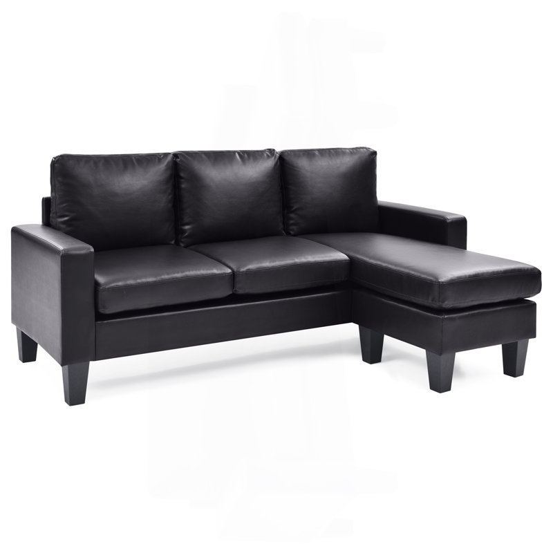 Sofa Chaise , BLACK