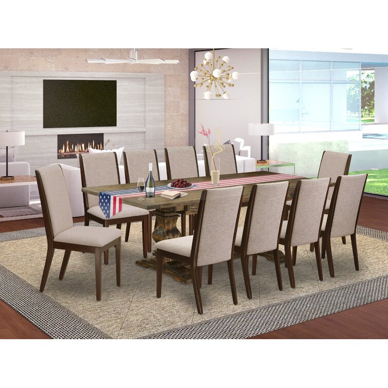 Canora Grey Calieb Removable Leaf Solid Wood Dining Set