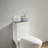 2-Piece White Metal Storage Baskets Bin