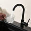 Robinet de cuisine à poignée simple en acier inoxydable, robinet de cuisine commercial à un trou, robinet de bar moderne à un trou-118543571