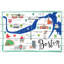 « boston map » par molly rosner, reproduction d’art sur bois blanc-18628372