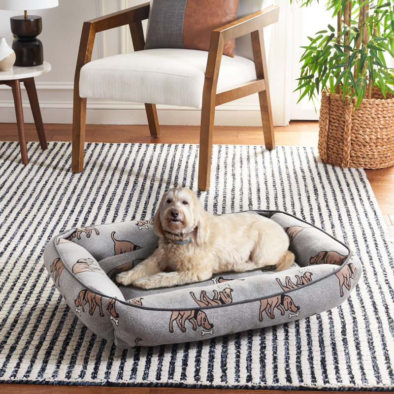 Lit pour animaux en coton, Grand (l 28 po x P 24 po x H 8 po)