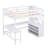 Ennie Full Loft Bed with Built-in Desk and Bookcase-2102557248