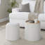 Repose-pieds rond avec rangement 15,5 po Alvena-803965818