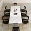 Ensemble de table de salle à manger 9 pièces Chinguun avec table de salle à manger extensible en fritté de 94,5 po et 8 chaises en tissu-113692795