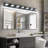  7-Light Matte Black LED Bathroom Vanity Light with 5 Selectable Light Colors 5CCT & 350° Rotatable Heads-927324838-927324856