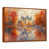 Toile avec cadre flottant brun