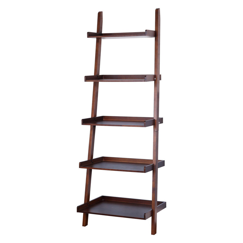 5 - Tier Ladder Shelf, Brown