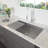 28 L x 19 W Undermount Kitchen Sink with Basket Strainer
