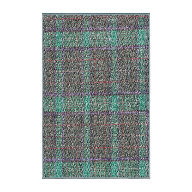 Tapis vert à carreaux Rayshawn, Rectangle 8 pi x 12 pi
