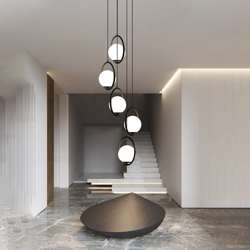Luminaire suspendu grappe 5 lumières Jurrina