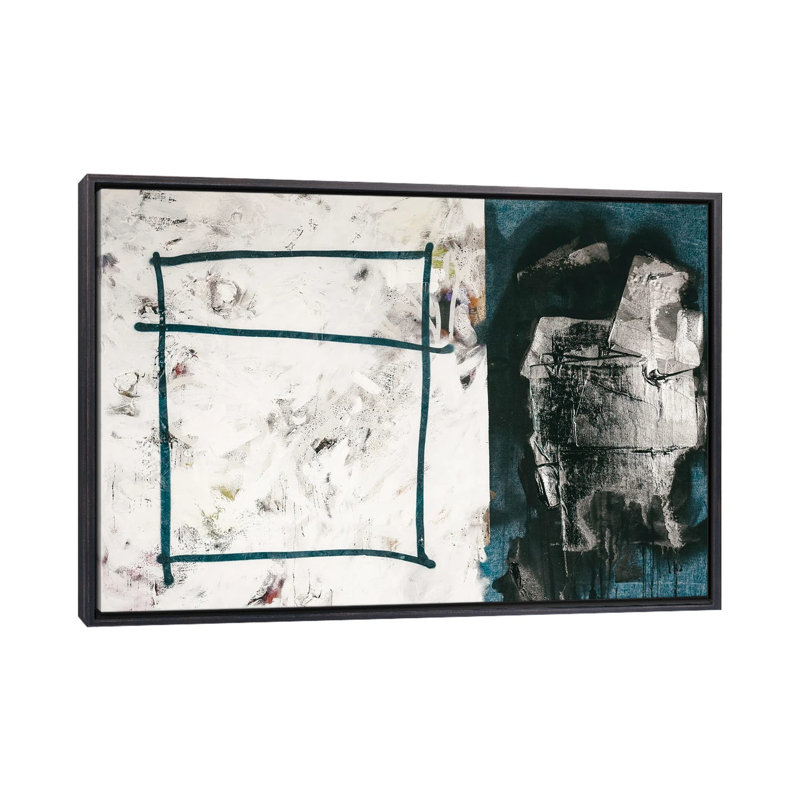 5 poches - impression d'art mural - toile encadrée, 48" x 32", Framed Canvas, Distressed Black