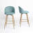 Asotin 26" Seat Height Swivel Upholstered Counter Stools Barstool with Backrest Footrest for Kitchen Island Dining Room-1854403124-1854403130