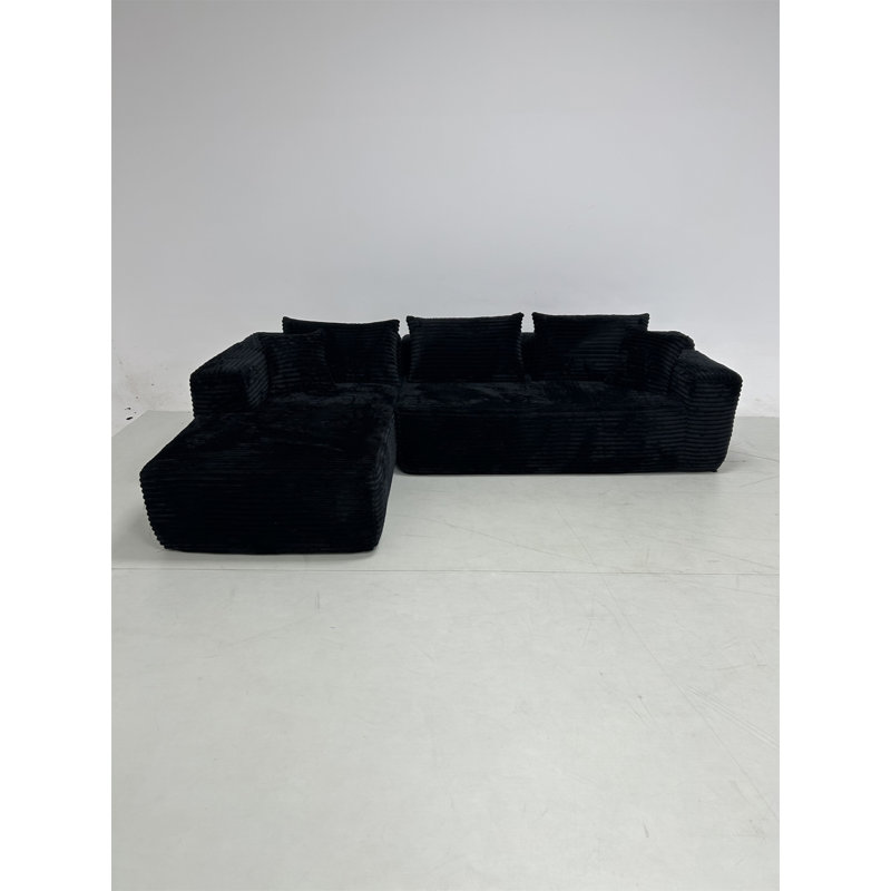 Canapé modulaire Cloud avec méridienne en L, Beige