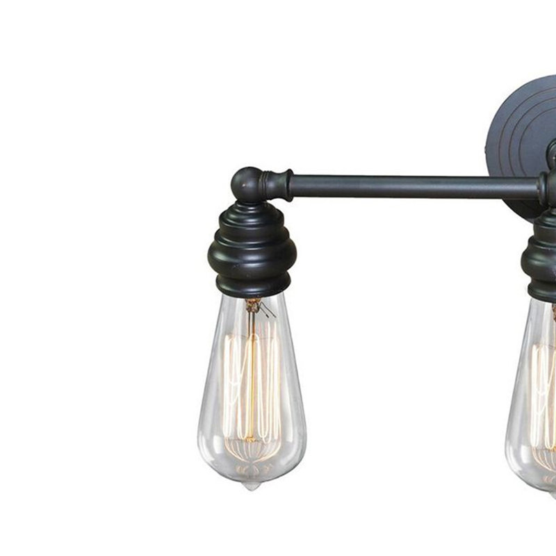 Éclairage pour meuble-lavabo 3 lumières Tiffany en bronze huilé