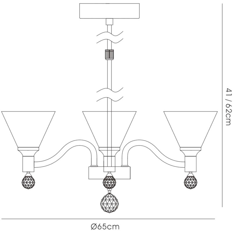 Dononvan 8 - Light Shaded Chandelier