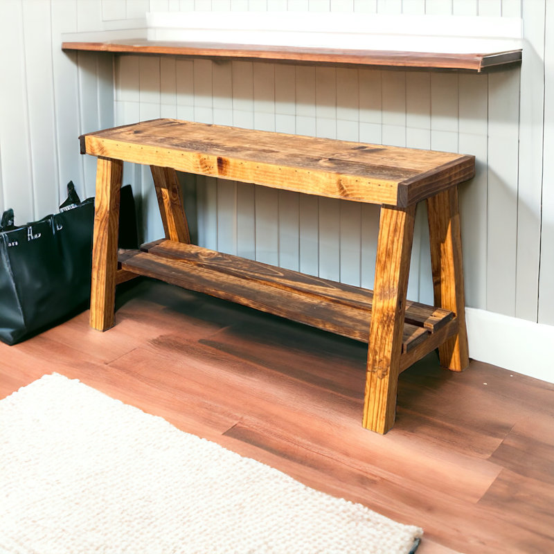 Homestead Haven Bench, Brown/White
