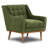 Gus Distressed Velvet Fabric Lounge Chair-354152201