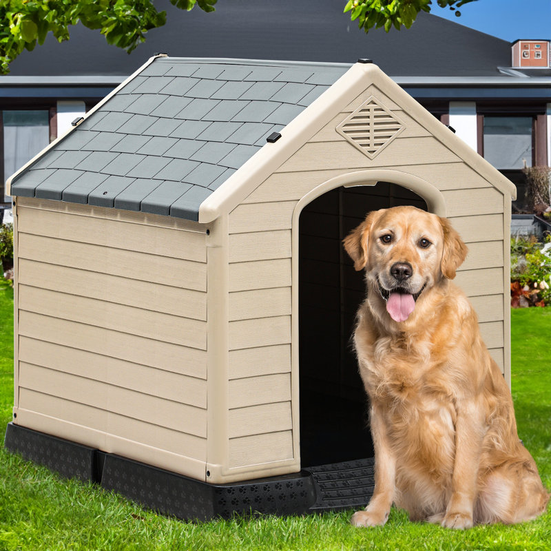 Niche pour chien Shelia, H 38,8 po x l 38 po x P 41,3 po, Beige