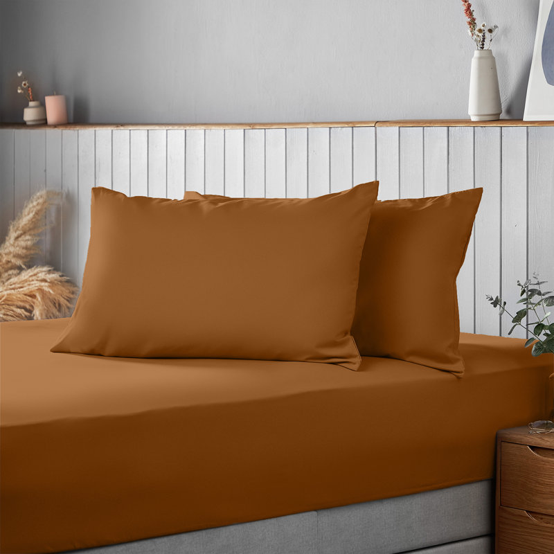 Silentnight Supersoft Plain Microfibre Housewife Pillowcase, Terracotta