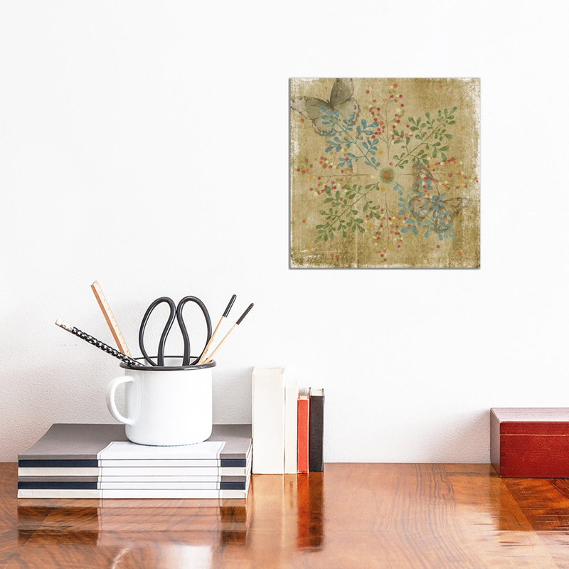 Nature Tile I by Jade Reynolds - Wrapped Canvas Painting, 30.48 cm H x 30.48 cm W