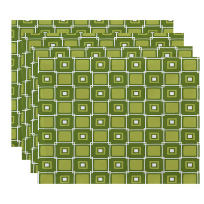 Endsley Polyester Geometric Rectangle Placemat