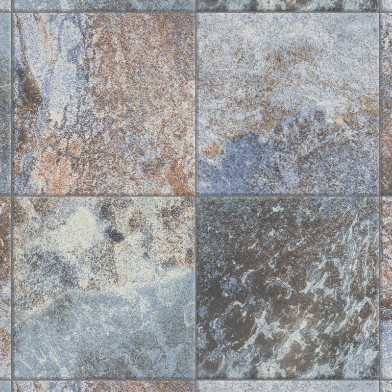 Biotech Ocean 6" x 6" Porcelain Stone Look Wall & Floor Tile, Coral Bay