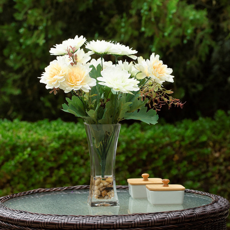 Arrangement floral ou centre de table Leal Daisy, Crème / jaune