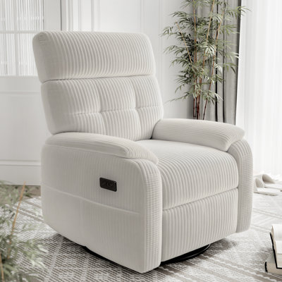 Fauteuil inclinable électrique rembourré avec pivot et fauteuil oscillant
