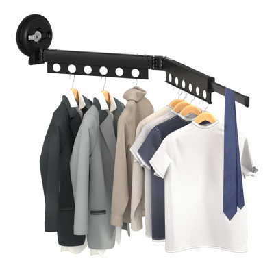 Coralia 94cm Wall Mounted Clothes Rack