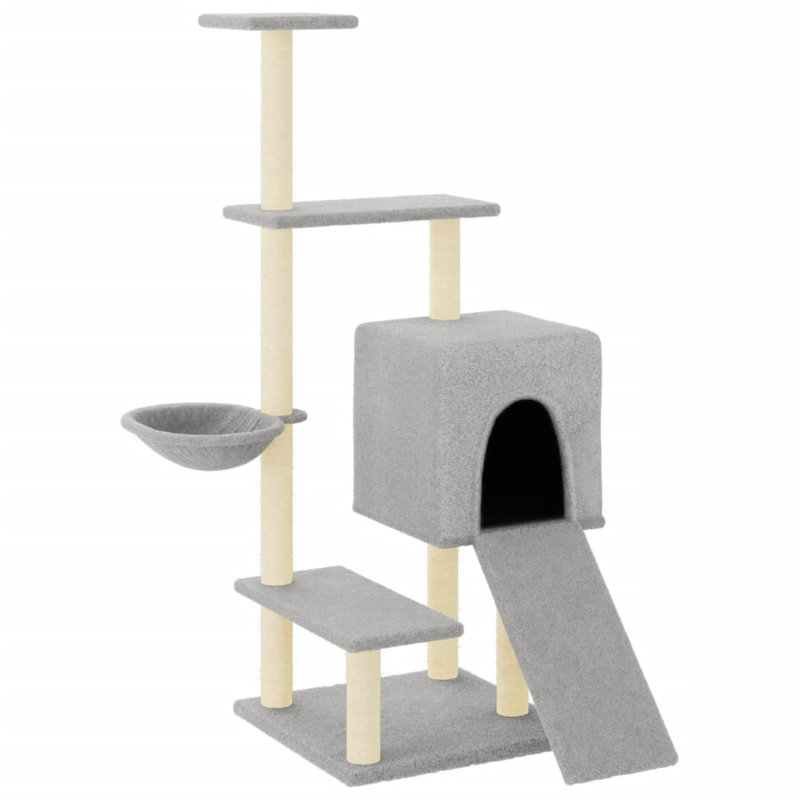130.5 cm H Cat Tree / Condo, Light Grey