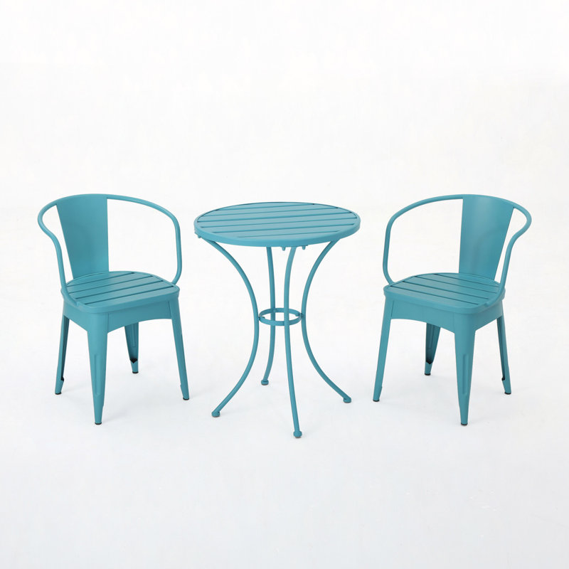 Ensemble de 3 pièces en métal Kd, Bleu