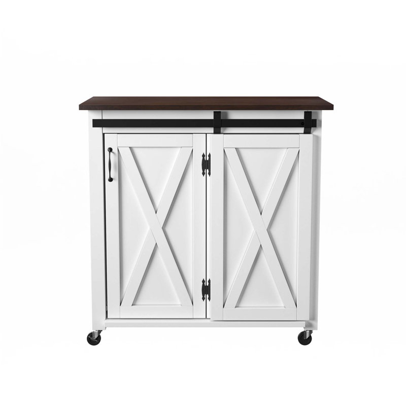 Barn-Door Kitchen Cart