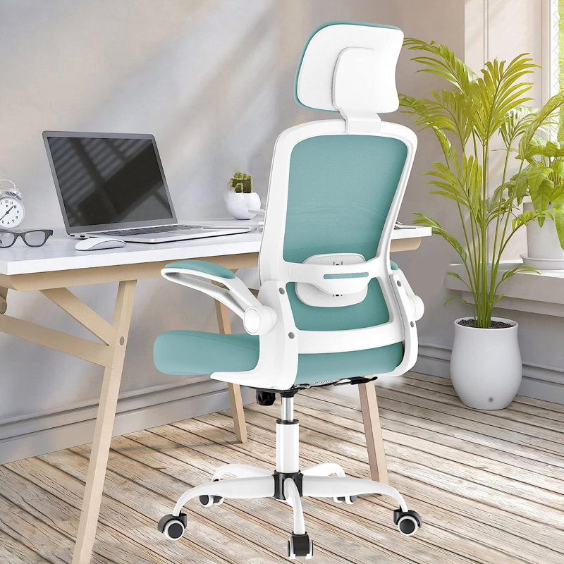 Lashey Task Chair, Tiffany Blue