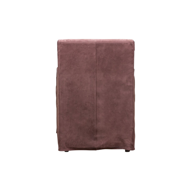 Fauteuil en cuir véritable 28 po Mylea CAL117, Cuir véritable café