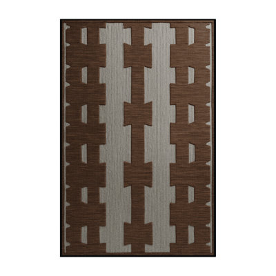 Machine Washable Trellis Black Area Rug
