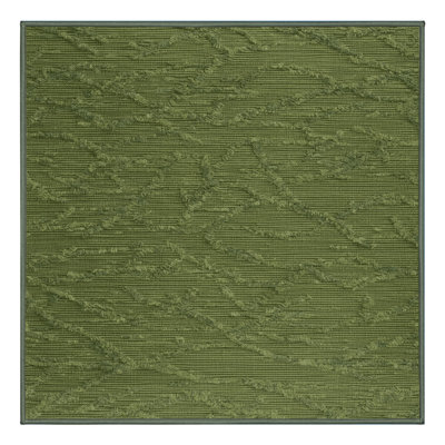 Tapis vert uni lavable à la machine