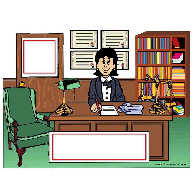 Avocat personnalisé, cadre de boule à neige miniature pour femme, H 4 po x l 6 po x P 1 po, Oui
