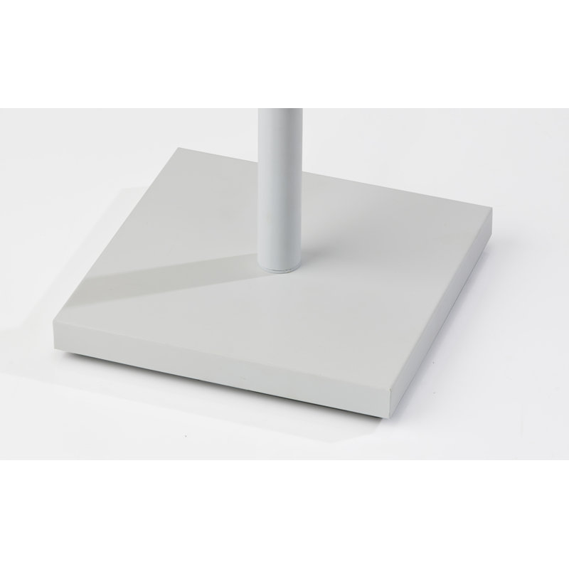 Lampe sur pied 61 po Estelle, Taupe, Blanc mat