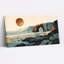 «Rusty Orange Sun Over Coastal Rock Arch», art mural sur toile-133537409