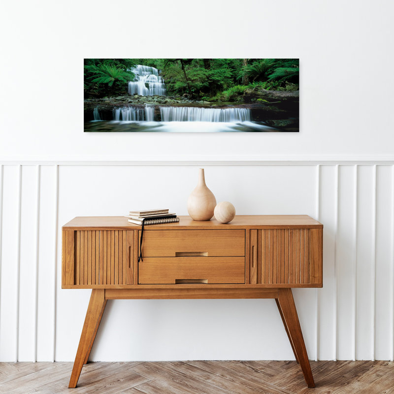 Liffey Falls, Tasmania, Australie, paysage de fougères abstraites, art mural, H 12 po x l 36 po