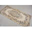 Tapis classique en laine beige à motif floral 35,8 x 81,1 pouces