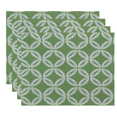 Daedrian Polyester Geometric Rectangle Placemat