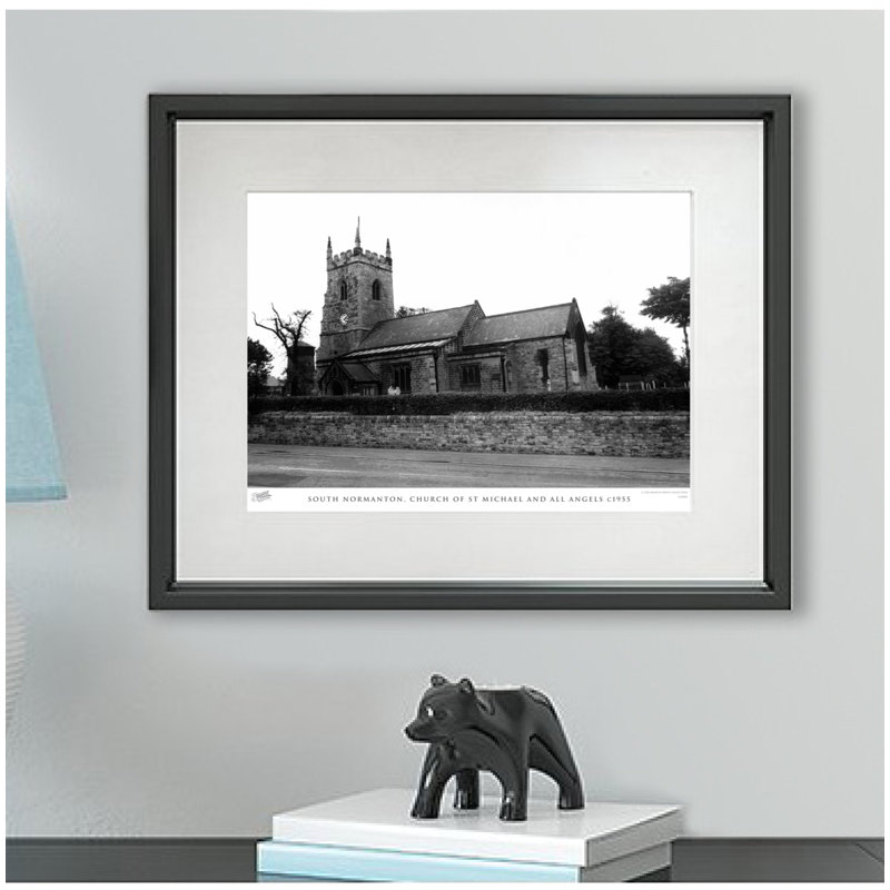 South Normanton, Church Of St Michael And All Angels C1955 - Single Picture Frame Print, 28cm H x 36cm W x 2.3cm D