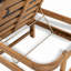 Chaise longue d'extérieur en acacia