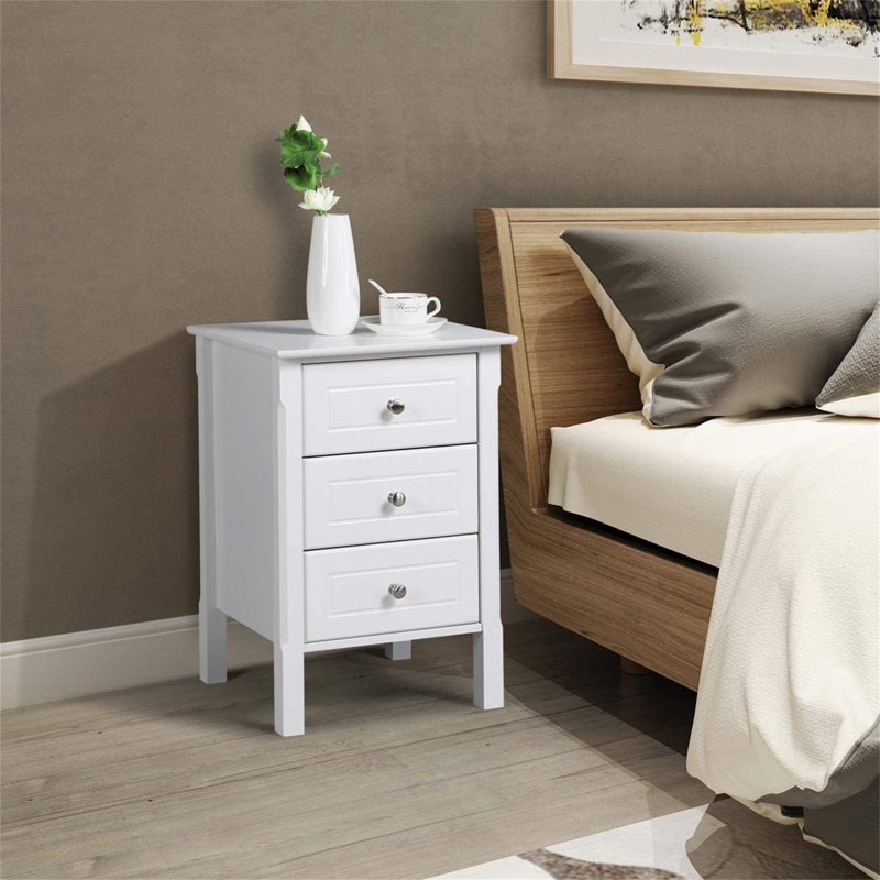 Amalan 40cm W Manufactured Wood Bedside Table