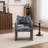Mid Century Upholstered Arm Accent Chair with High Back-1729296853