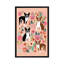 « boston terrier floral collage ii », impression sur toile tendue-74736652-74736651-19741567